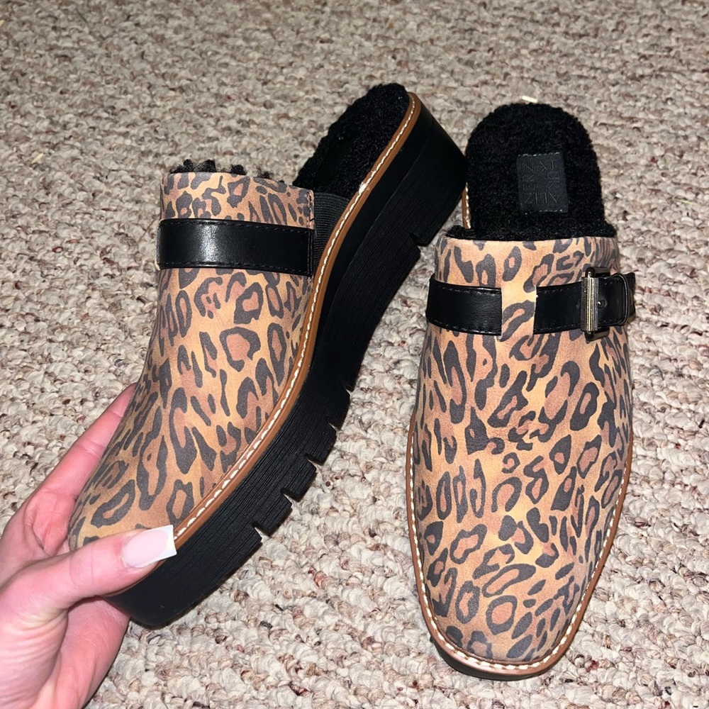 Chunky Cheetah Clogs
